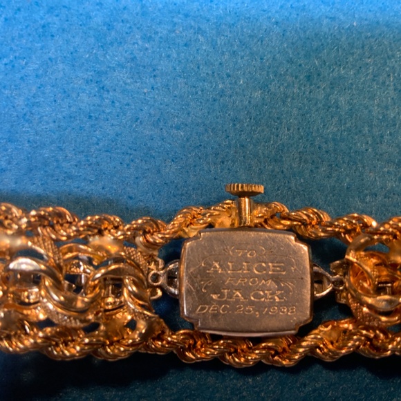 Platinum Diamond Watch 1938 Custom Made 87 Years Ago! Perfect condition. - Picture 9 of 11